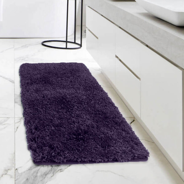 Mercer41 Ciarra Rectangular Polyester NonSlip Solid Bath Rug & Reviews Wayfair